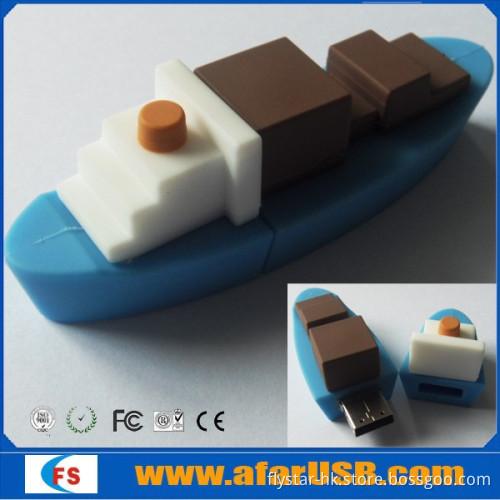 Factory product PVC ship usb 2.0 boat usb flash drive with high quality